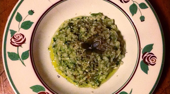 Risotto al pesto di broccoli